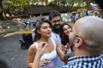 Jacqueline Fernandes snapped on location in Mumbai on 8th Dec 2014